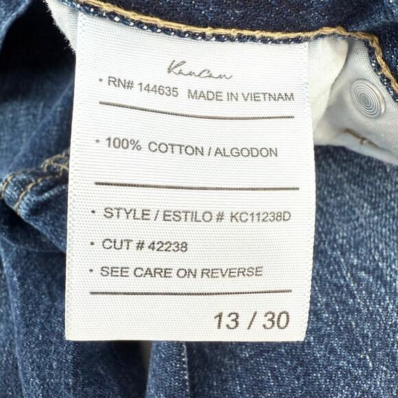 Kancan Finley High-Rise Straight Leg Jeans Relaxed Fit Women’s Size 13/30 Preppy - Picture 6 of 9